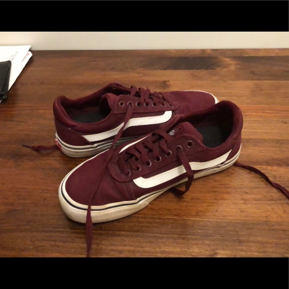 maroon vans